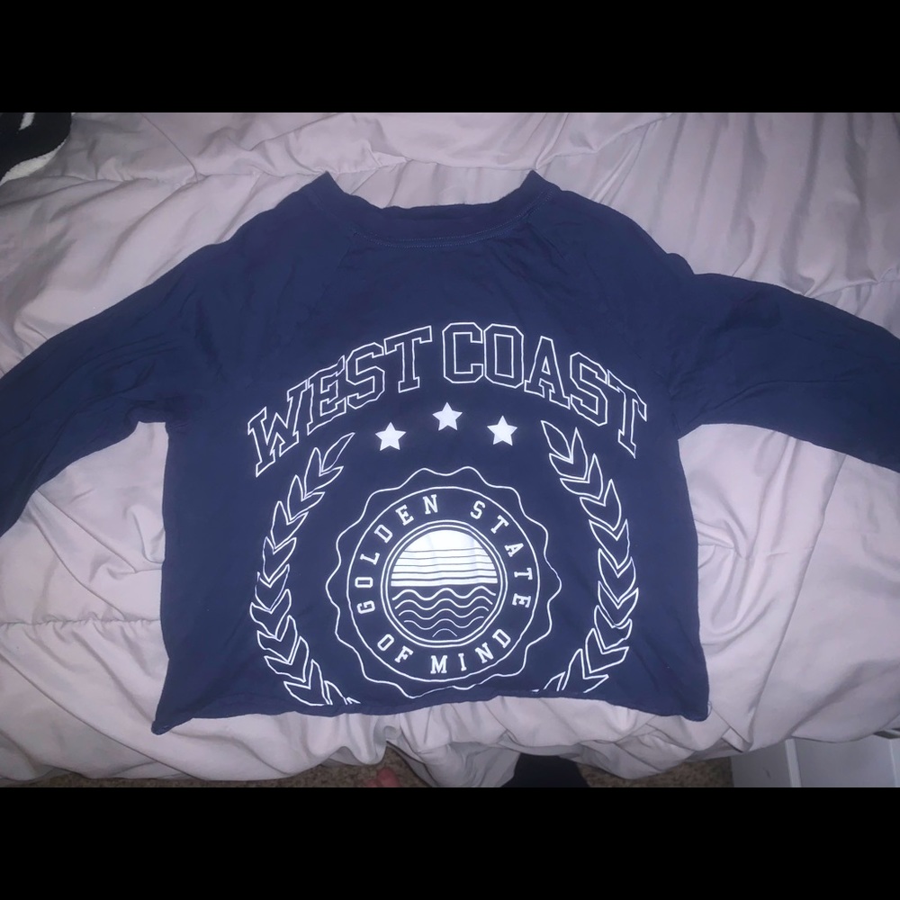Cropped long sleeve tee